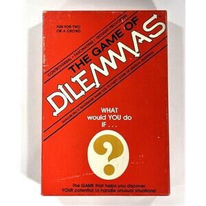 The Game Of Dilemmas Avalon Hill Vintage 1982 Complete Party Game